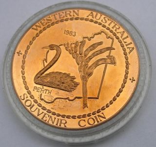Western Australia 1983 44.  5mm Bronze Souvenir Coin photo