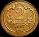 Rare - Austria - Austro - Hungarian Empire 1897 2 Heller Coin - Great Coin Europe photo 1
