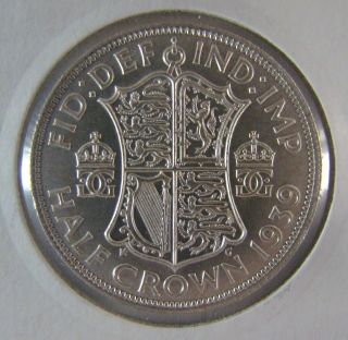1939 British Half Crown George Vi.  500 Silver Coin Uk (great Britain) Grade Bu photo