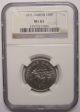 Gabon 100 Francs 1971 Nickel Ngc Ms65 Coin Africa photo 2
