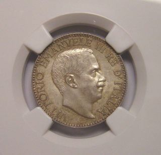 Italian Somaliland 1/2 Rupia Silver 1910 Ngc Ms62 Coin photo