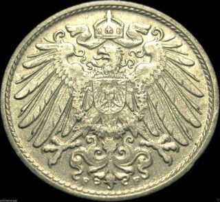 Germany - German Empire - German 1912f 10 Pfennig Coin - Rare - 100+ Years Old photo
