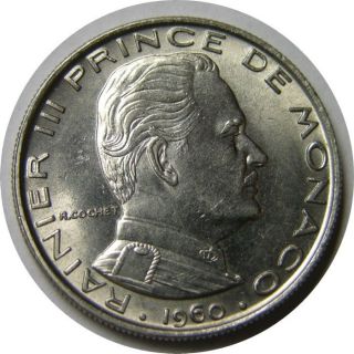 Elf Monaco 1 Francs 1960 Prince Rainier Iii photo