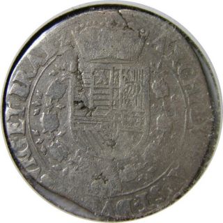 Elf Spanish Netherlands Brabant Belgium 1/4 Patagon (1613 - 20) Silver photo