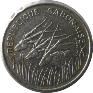 Elf Gabon 100 Francs 1975 Giant Eland photo