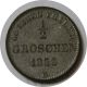 Elf Germany Grand Duchy Of Oldenburg 1/2 Groschen 1858 B Silver Germany photo 1