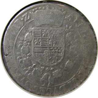 Elf Spanish Netherlands Brabant Belgium 1/4 Patagon (1613 - 20) Silver photo