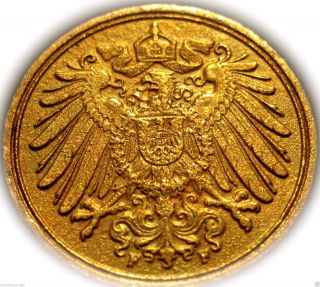 Germany - The German Empire - German 1894f Pfennig Coin - Rare - Better Grade photo