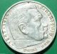 German Silver Coin 5 Rm 1936 E Big Eagle Nazi Coin Germany photo 1