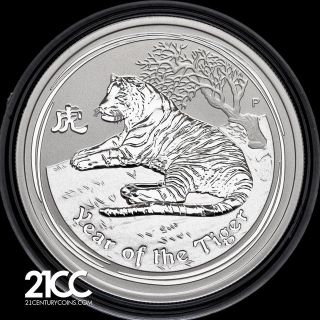 2010 Australia Year Of The Tiger $1/2 Silver Coin Lunar Ii photo