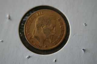 France 1862 - A Gold Coin 10 Francs - Emperor Napoleon Iii photo