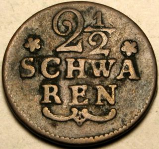 Bremen (german City) 2 - 1/2 Schwaren 1802 - Copper photo