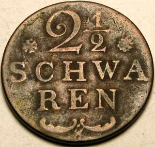 Bremen (german City) 2 - 1/2 Schwaren 1820 - Copper photo