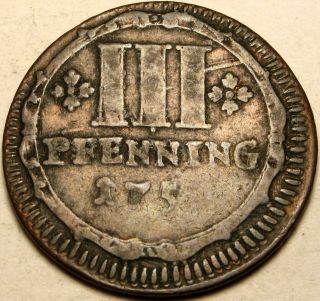 Munster (german State) 3 Pfenning 1759 - Copper - Cathedral Chapter photo