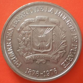1976 Dominican 1 Peso Unc Dominicana Dominikanische Dominicaine Domenicana photo