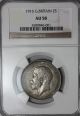 1916 Ngc Au 58 Florin (king George V) Sterling Silver (wwi) Great Britain Coin UK (Great Britain) photo 2