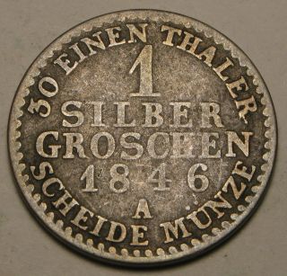 Prussia (german State) 1 Groschen 1846 A - Silver - Friedrich Wilhelm Iv. photo