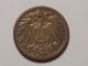 1893 G Germany 1 Pfennig Copper Coin Fine Details Lightly Cleaned Germany photo 1