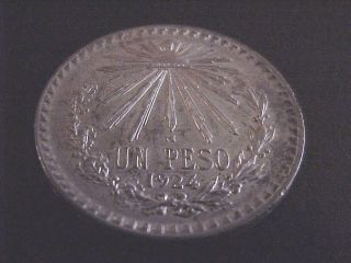 1924.  720 Silver Mexico I Peso photo