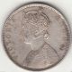 British India Rare Year - 1862 - Victoria Queen One Rupee Uncleaned Silver Coin India photo 1