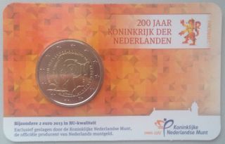 Netherlands - 2 Euro Commemorative 2013 Coincard photo