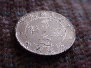 China Kwangtung Province Silver 20 Cents photo