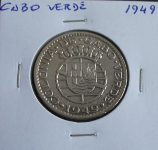 Portugal / Cabo Verde - 1 Escudo - 1949 photo