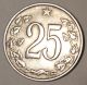 1962 Czechoslovakia 25 Haleru Aluminum Coin Europe photo 2