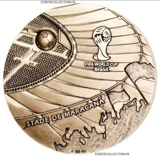 France Medal Medaille Fifa 2014 Bresil Brazil Maracana Bronze Medal @ Rare photo