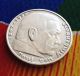 Extra Rare 1938 D Ww2 5 Mark 90% Silver German Third Reichsmark Coin Germany photo 1