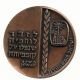 Israel 1963 Remembrance Day For Defense Forces Fallen Official Medal 59mm Bronze Middle East photo 1