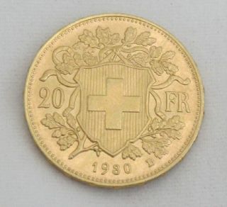 Switzerland 1930 Gold 20 Franc - Bern - Unc. photo