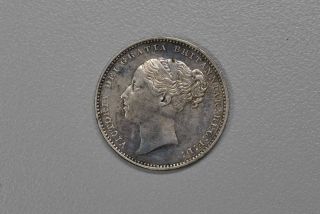 Queen Victoria Great Britian 1 Shilling 1881 Ef photo