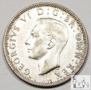 1939 Great Britain Very Fine Vf One Shilling 50% Silver.  0909 Asw B49 photo