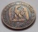 1861k France Bronze 5 Centimes Coin - Napoleon Iii - Europe photo 1