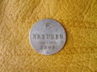 6 Kreuzer 1849 Silver photo