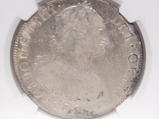 Bolivia Potosi 8 Reales 1794p.  R.  {pts}carolus Iiii{ngc}slabbed Au Details Sell photo