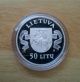 Lithuania.  Litauen.  Lietuva50 Litu,  Litas.  1996.  Rare Silver Coin Europe photo 1