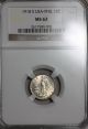 1918 - S Ngc Ms 62 Philippines Silver 10 Centavos (us Administration Period) Coin Philippines photo 2