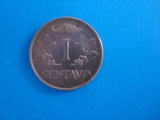 Colombia 1970 - 1 Centavo Copper Clad Steel Coin -.  Km 205.  A photo