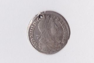 Very Rare France 1/4 Ecu 1662 - V King Louis Xiv Sun King Silver Km 186.  1 French photo