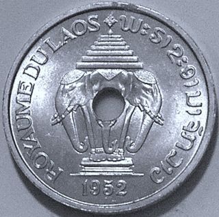 Lao 1952 (a) 20 Cents - - - One Year Type - - - Very Choice Bu photo