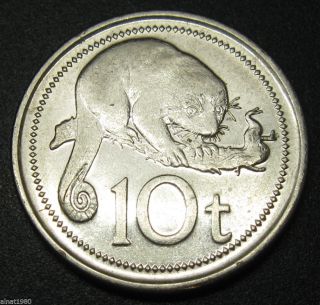 Papua Guinea 10 Toea 2002 Coin Km 4a Cuscus photo