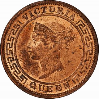 Ceylon 1892 Cent R+b Unc photo