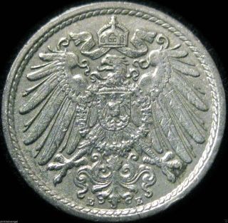 German Empire 1915e 5 Pfennig - Coin Combine S&h photo