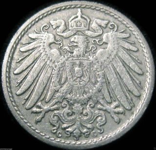German Empire 1905g 5 Pfennig - Coin Combine S&h photo
