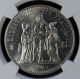 1965 France 10 Francs Silver Ngc Ms 63 Unc Europe photo 1