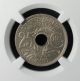 1939 France 25 Centimes Ngc Ms 62 Unc Copper Nickel Europe photo 1
