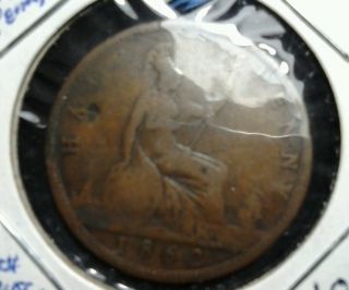 Great Britain 1/2 Penny,  1862 photo