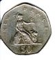 1969 Uk Great Britain Fifty 50 Pence Elizabeth Ii England English World Coin UK (Great Britain) photo 1
